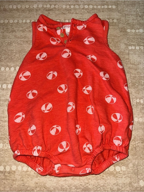Cat & Jack Other - Cat & Jack Red Beach Ball Romper